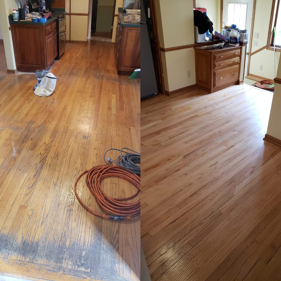 Living Room Floor Re-Finish