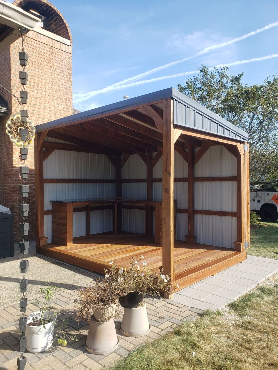 Custom Backyard Cooking Area