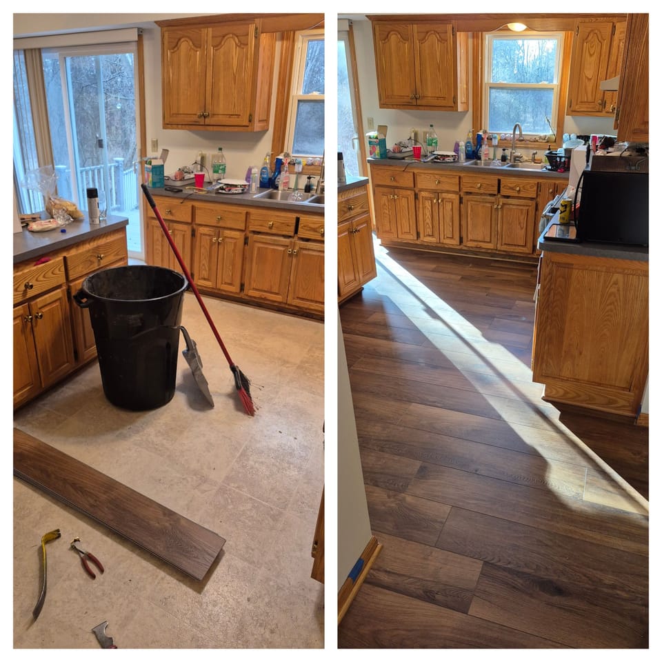 Complete Home Refresh: Bathroom & Flooring Transformation